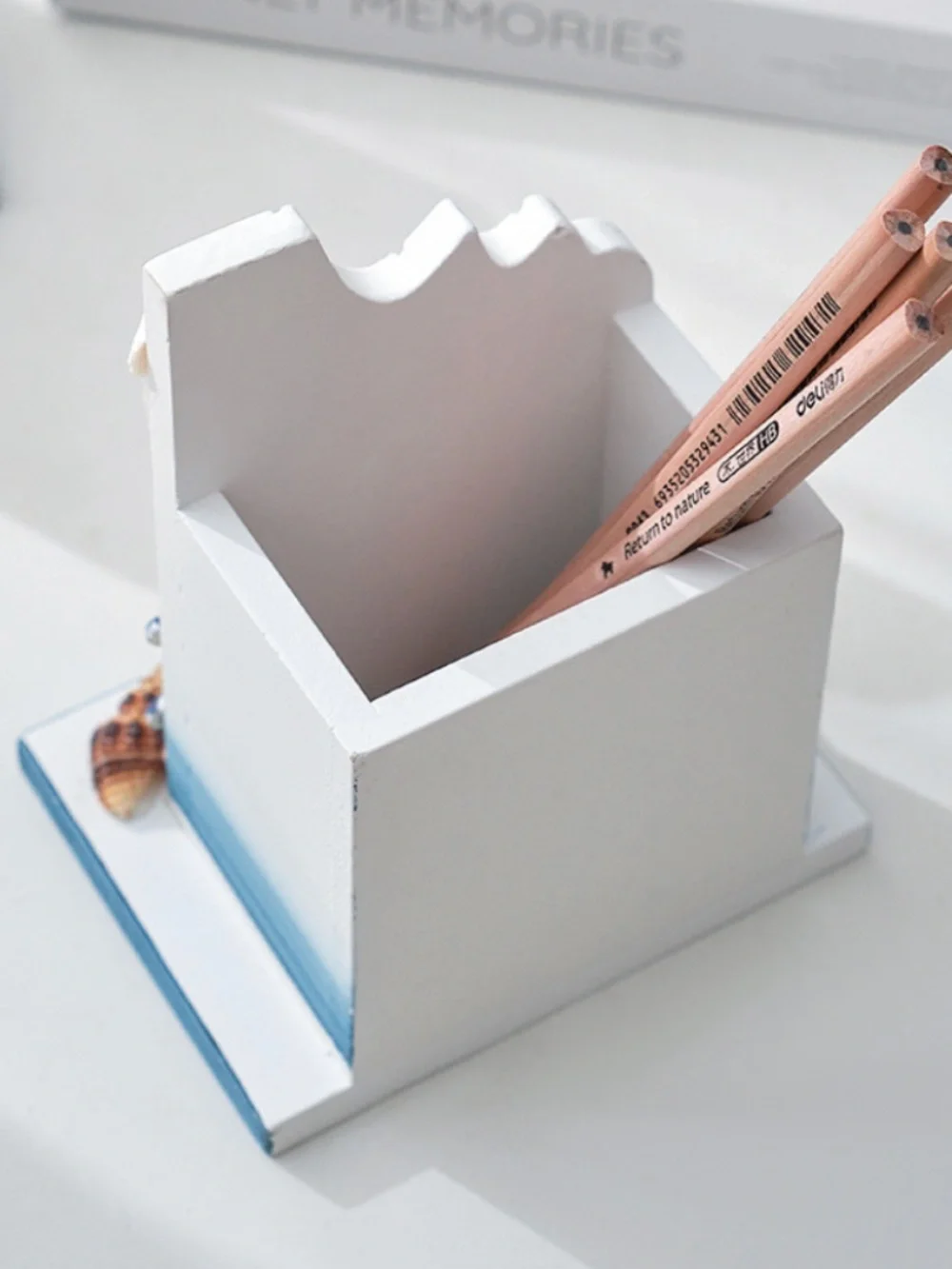 Wooden Pen holder Nautical Theme Nautical Desk Decor Organizer Mediterranean